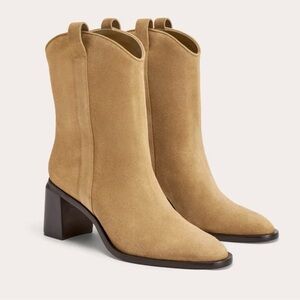 NEW Everlane Sand Suede The Outlaw Western Boot in Size 6.5